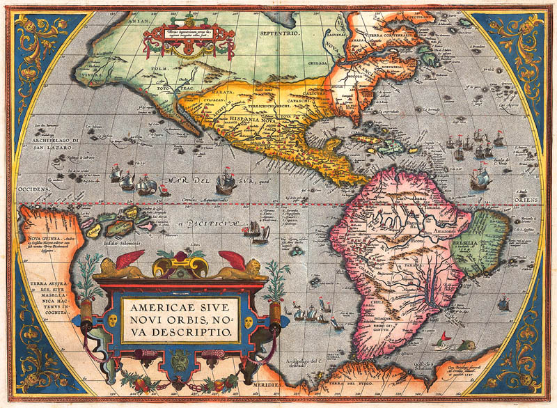 Amerika 1598 Ortelius